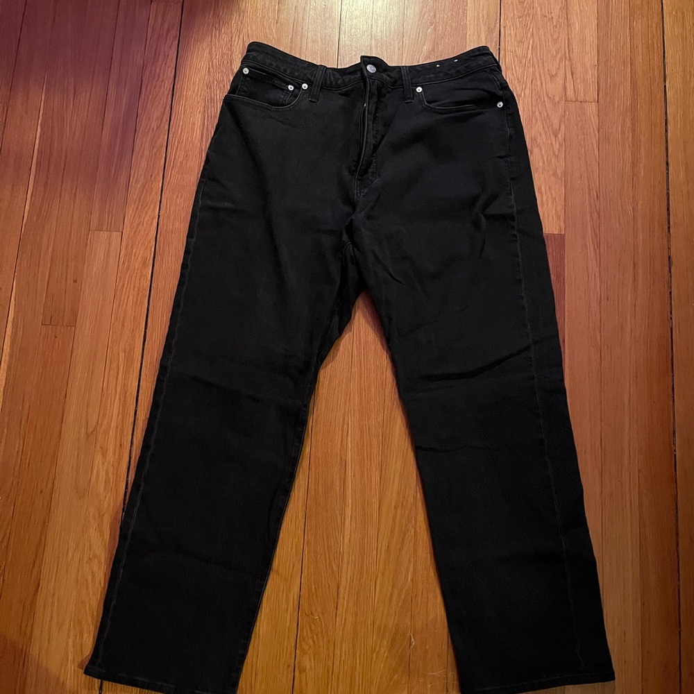 Madewell curvy 90’s straight jean, size 33